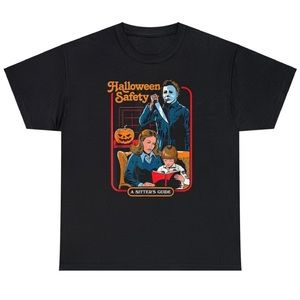 Creepy Co. Michael Myers Halloween Safety A Sitter’s Guide Unisex Tee